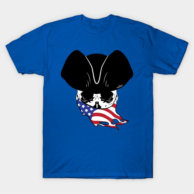 USA Pirate Logo T-Shirt by SEspider